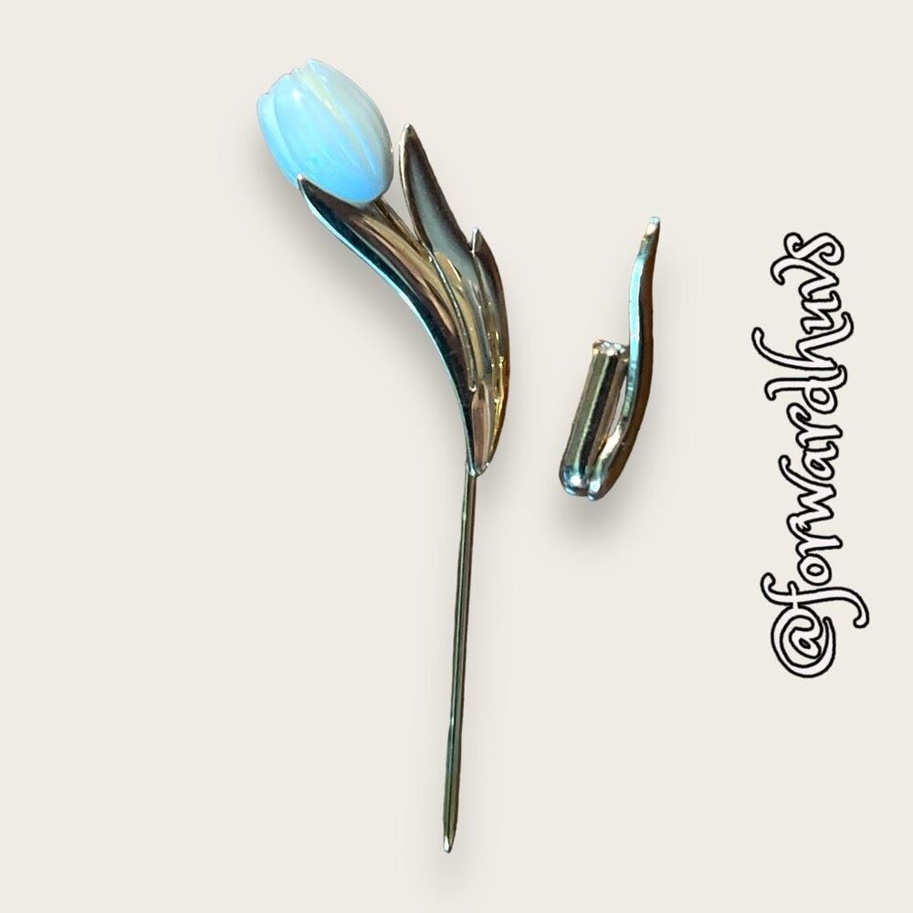 Vintage 1980 Avon Graceful Tulip Stick Pin - Picture 7 of 11